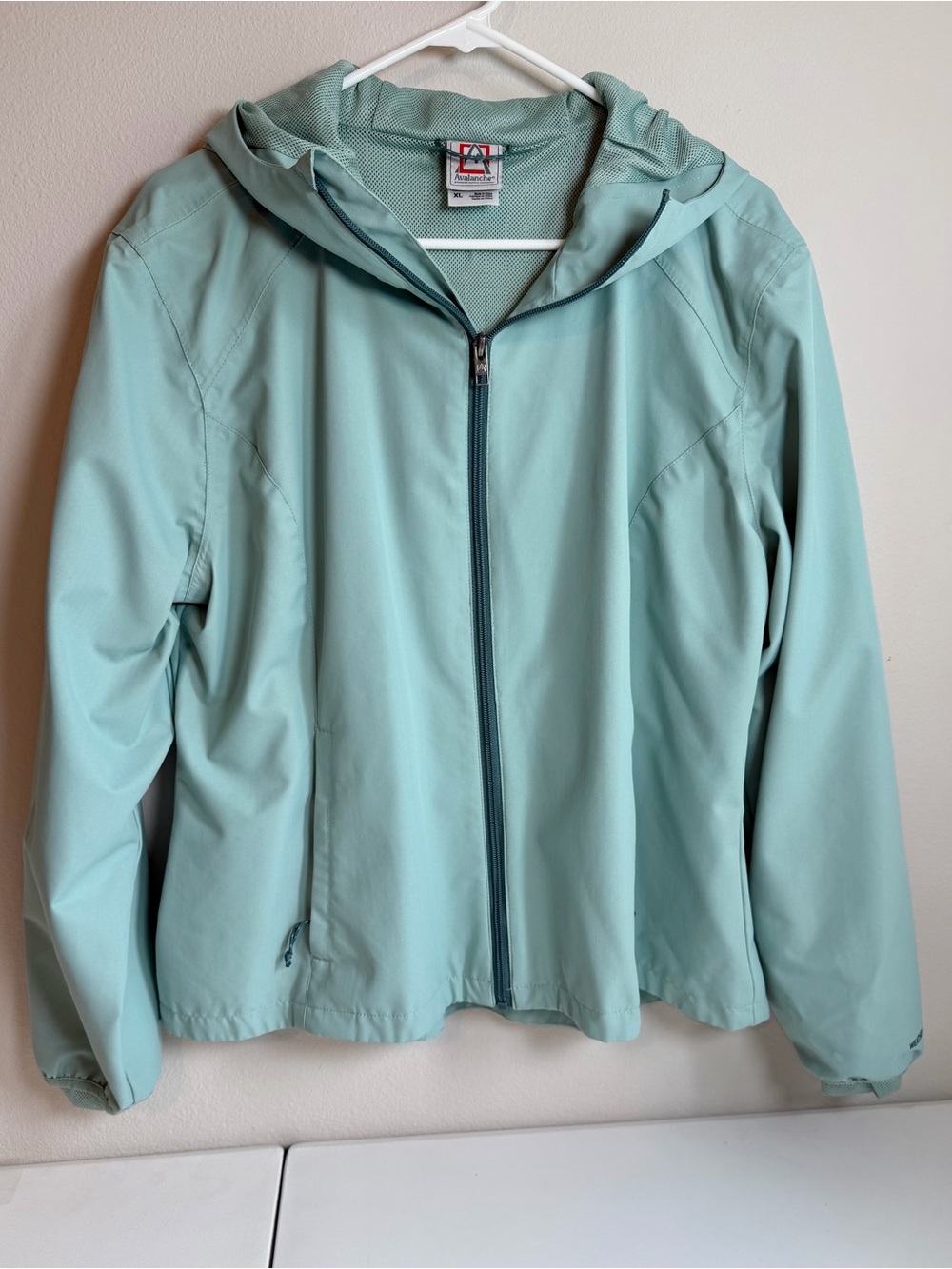 Avalanche Light Aqua Hooded Utility Jacket